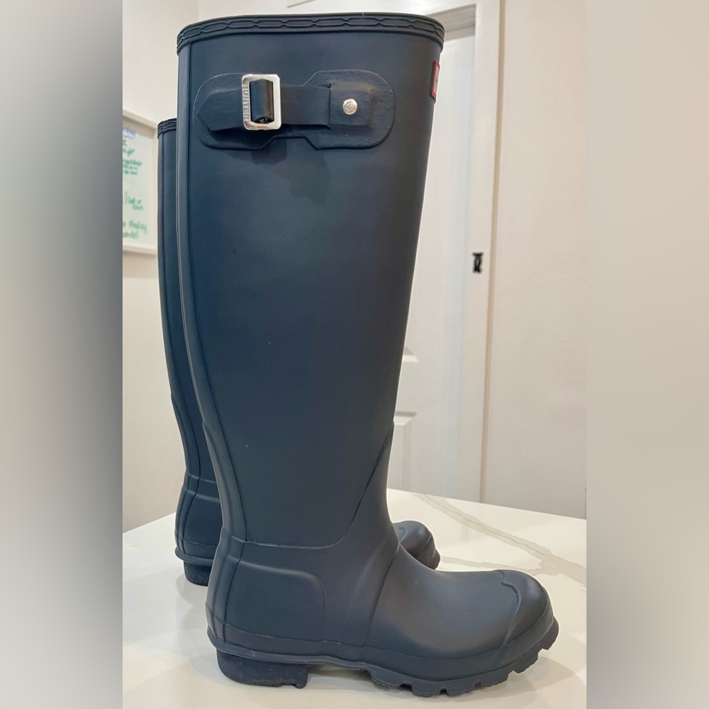 HUNTER Original Tall W23499 Boots Black US Size: 4M; UK 3